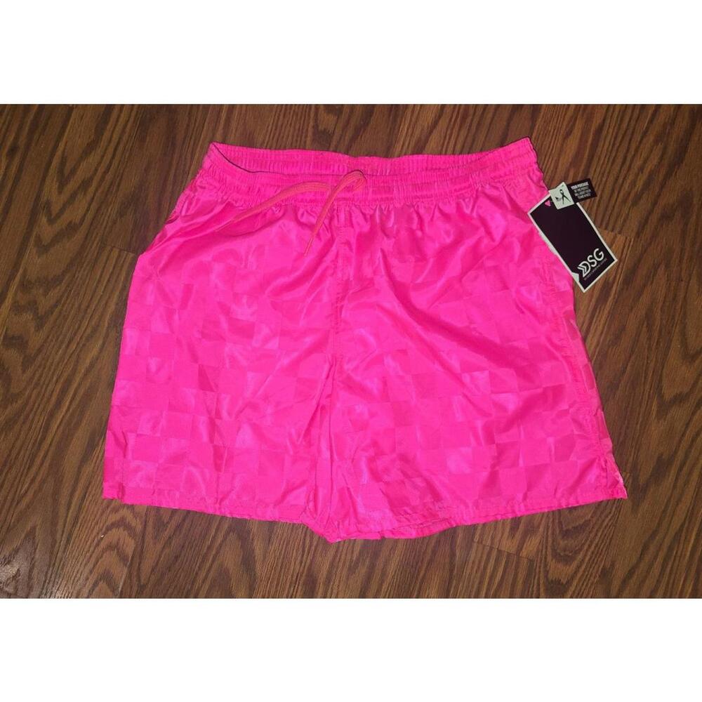 DSG Women Woven Soccer's  Short Size Large Knockout Pink Shorts Elastic Waist